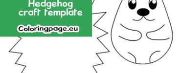 hedgehog craft template2
