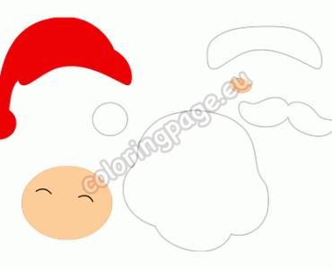 santa claus cut out template