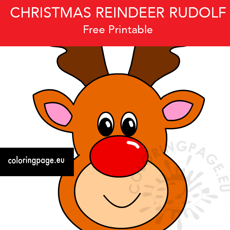 Rudolf the red nosed reindeer printable - Coloring Page