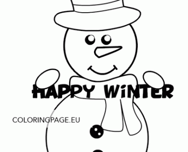 Snowman Happy Winter