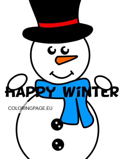 Snowman Happy Winter2