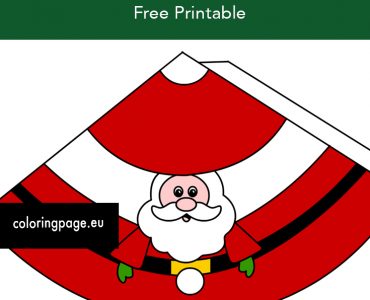 cone santa paper craft