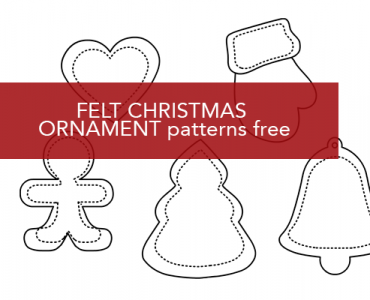 felt christmas ornament patterns