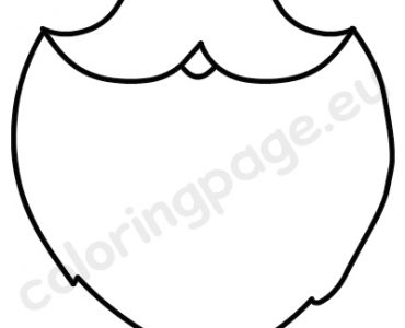 mustache beard santa claus