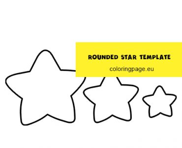 rounded star template