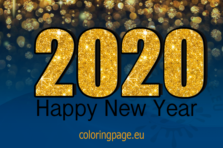 2020 new year greeting card