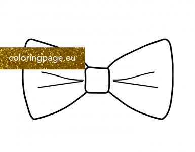 Bow tie outline free Coloring - Bow Tie 385x300 