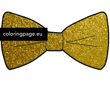 Gold paper bow tie