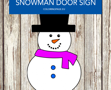 Snowman Door Sign