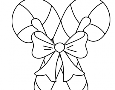 Candy cane – Coloring Page