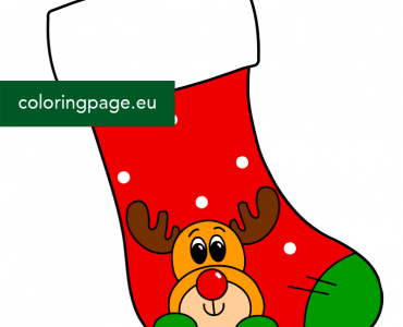 christmas reindeer stocking copia