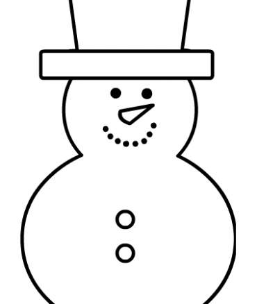 Little snowman shape pdf | Coloring Page