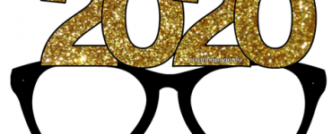 party glasses gold 2020