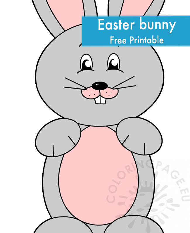 Grey Easter Bunny