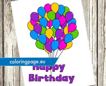 Happy birthday balloons
