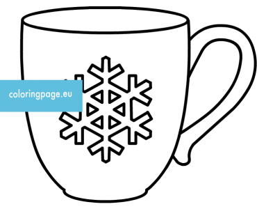 coffee mug snowflake