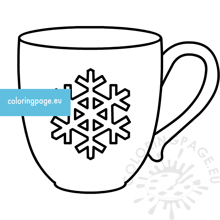coffee mug snowflake