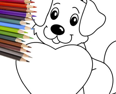 dog with big heart