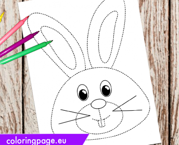 easter rabbit tracing
