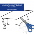 Graduation Cap Template free printable | Coloring Page