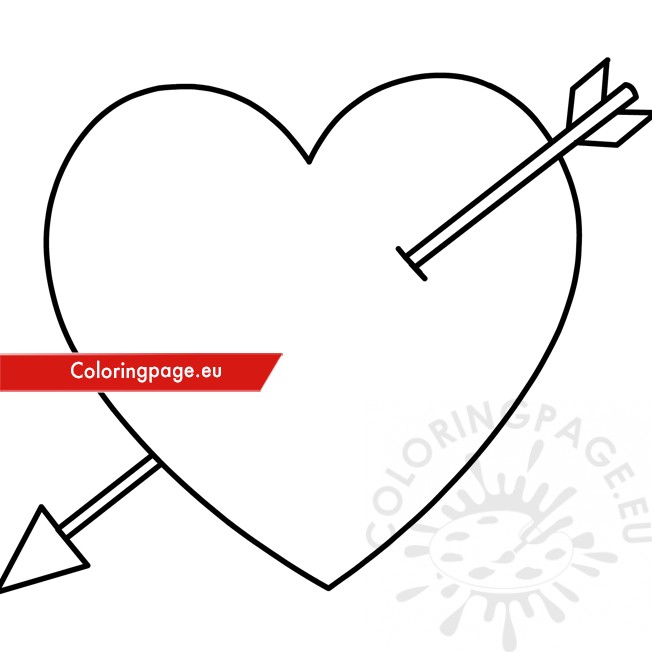 heart arrow template