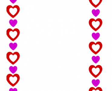 heart border frame