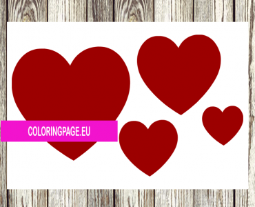 hearts silhouettes