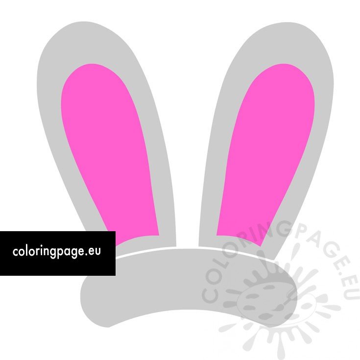 Free printable bunny ears Coloring Page