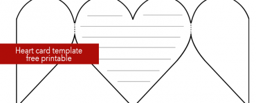 printable heart card template