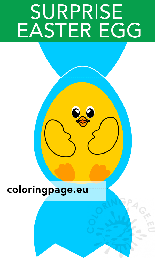 Easter Eggs Surprise Coloring Page