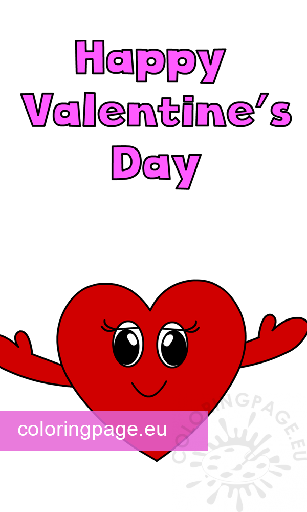 valentine coloring picture2