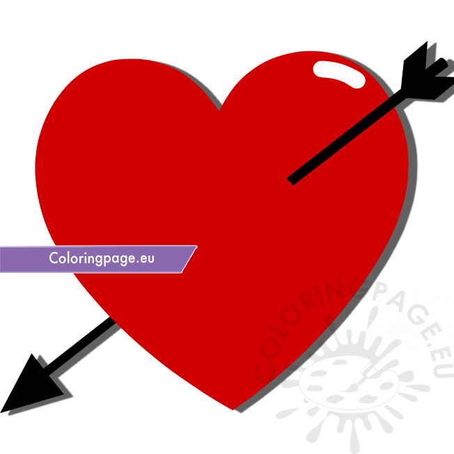 valentines day heart arrow