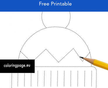 winter hat tracing