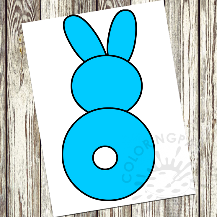 blue easter bunny