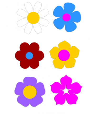 Colorful Spring flowers printable | Coloring Page