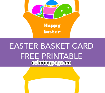 easter basket card