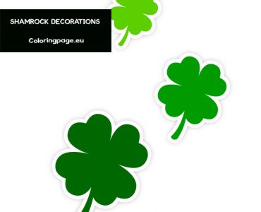 green shamrock decorations