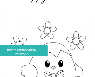 happy easter chick