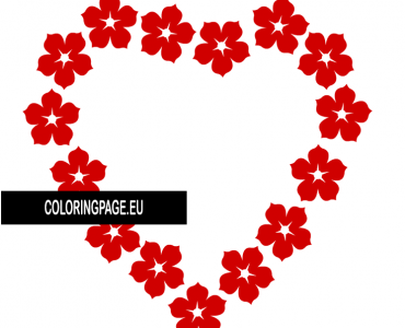 heart red flowers