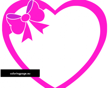 pink heart ribbon