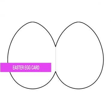 Free Easter Egg Card Craft template | Coloring Page