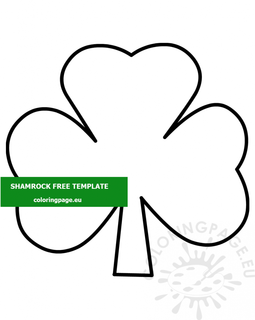 shamrock leaves template
