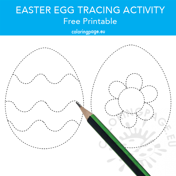 Easter Egg Tracing Activity