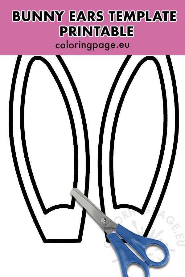 Bunny ears template for kids