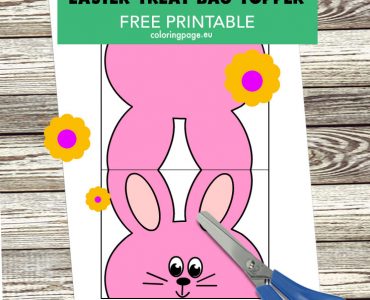 bunny treat bag topper
