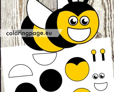 circle bee paper craft