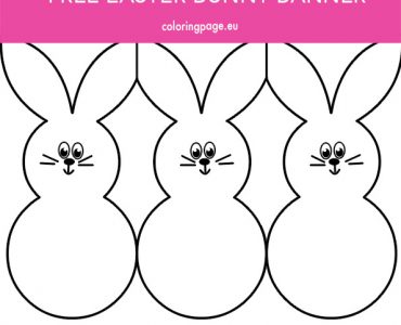 easter bunny banner