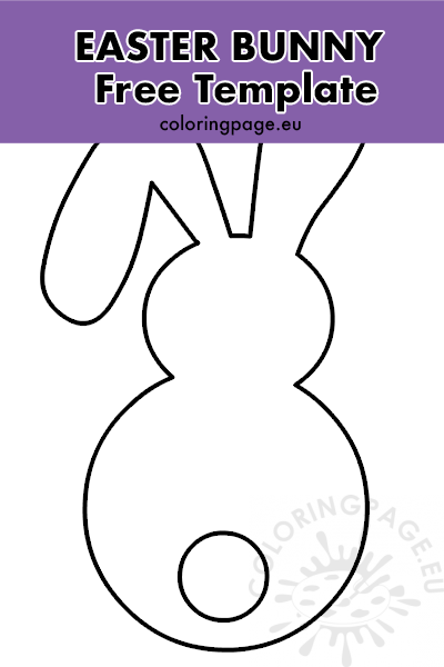 bunny template easter