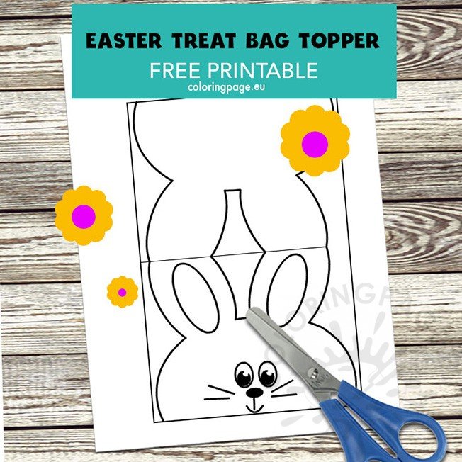 Easter treat bag topper printable