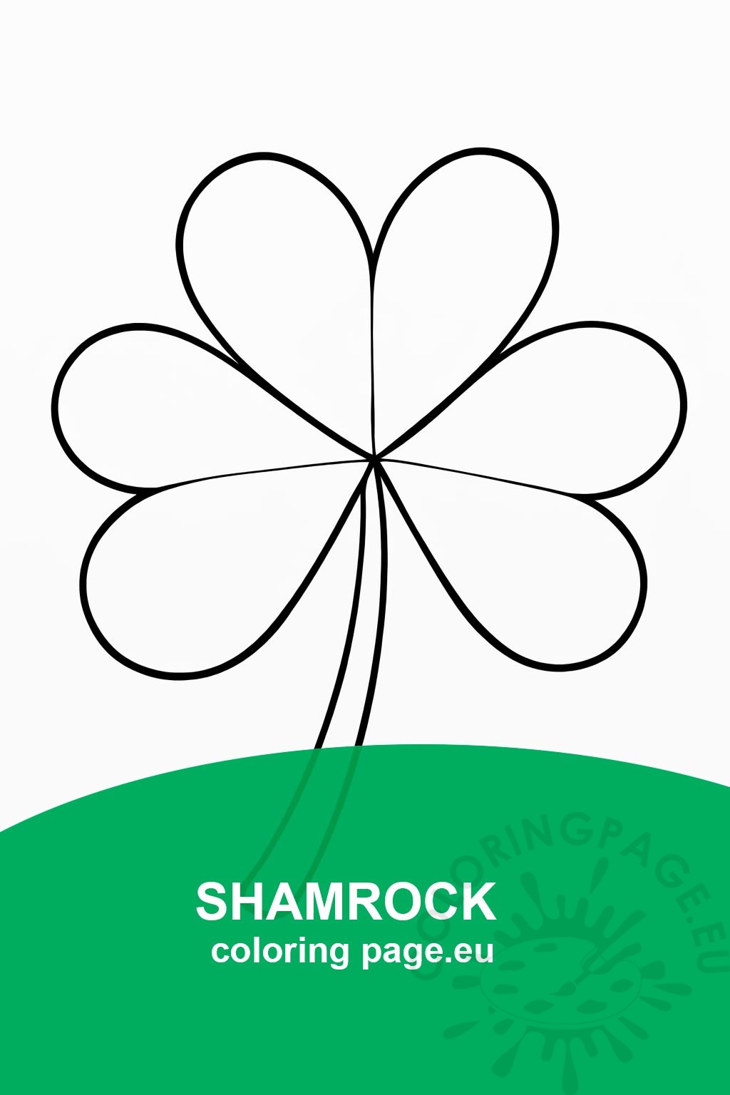 shamrock coloring page